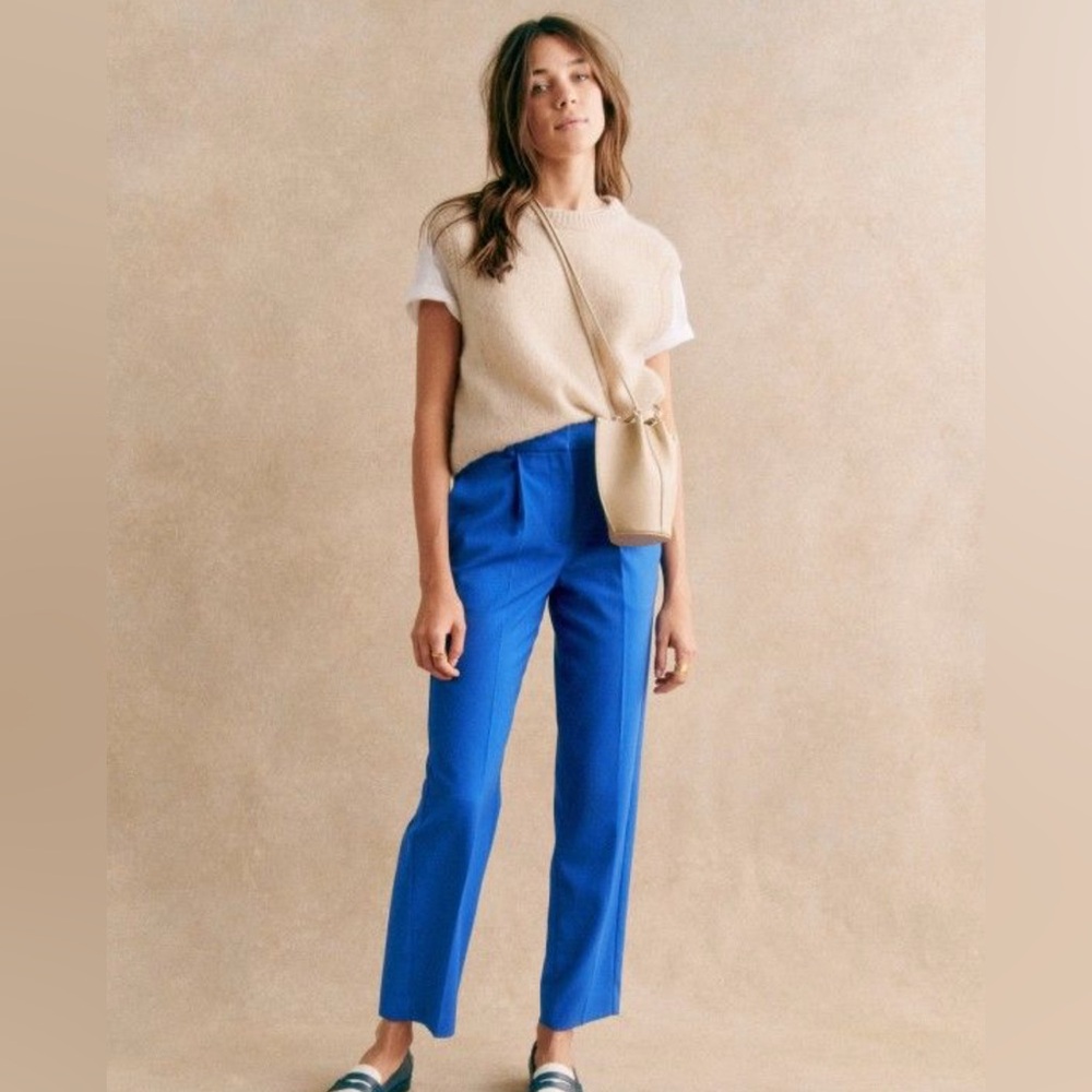 Sezane Hendley trousers, electric blue
